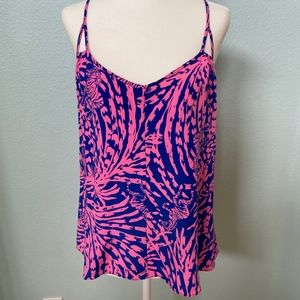 Lilly Pulitzer Rory Tank Rollin In the Grass Zebra
